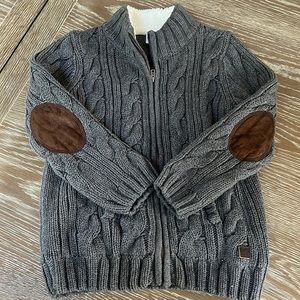 Heavy sweater jacket with full zipper size 4